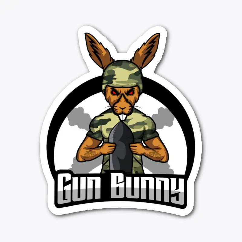 Gun Bunny Mascot